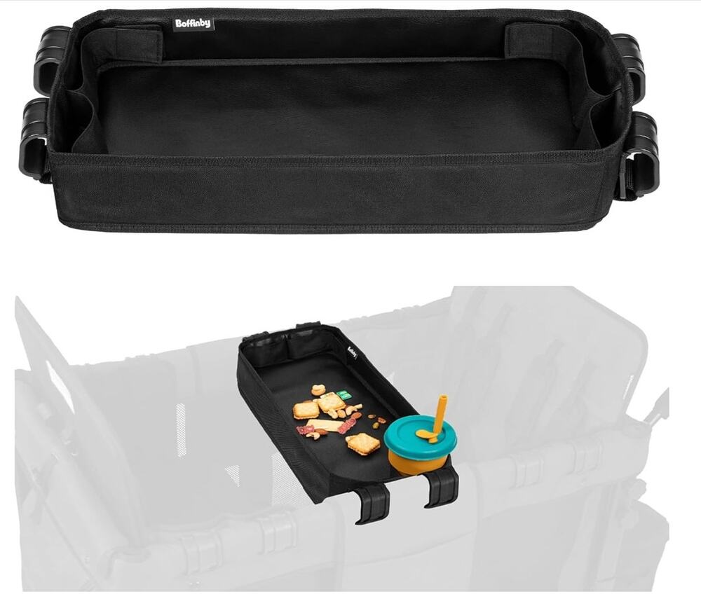 Double-Sided Snack Tray for WonderFold W4 Wagon 4 Cup Holders